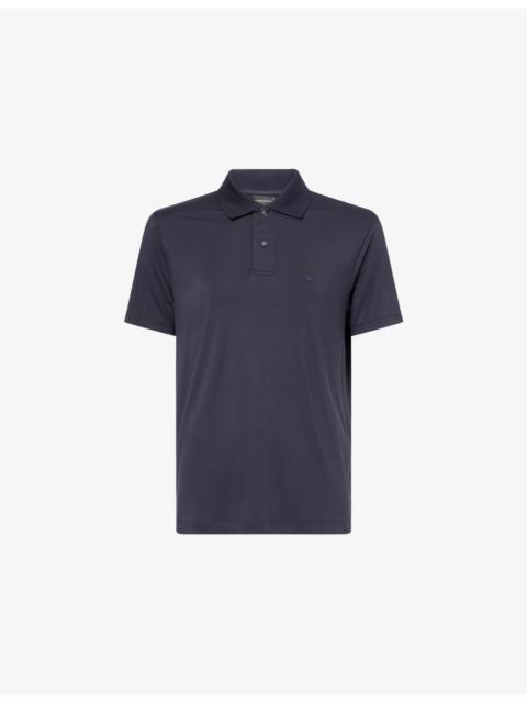 Logo-Embroidered Modal-Blend Polo Top