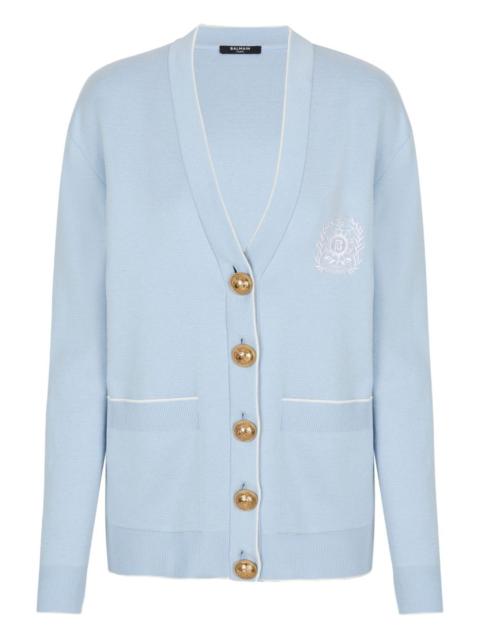 emblem button cardigan