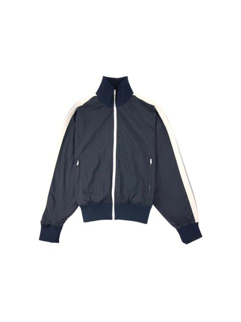 Palm Angels Curved Logo Track Jacket Navy Blue/White