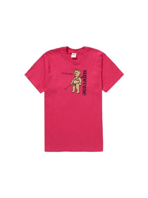 Supreme Not Sorry Tee Pink