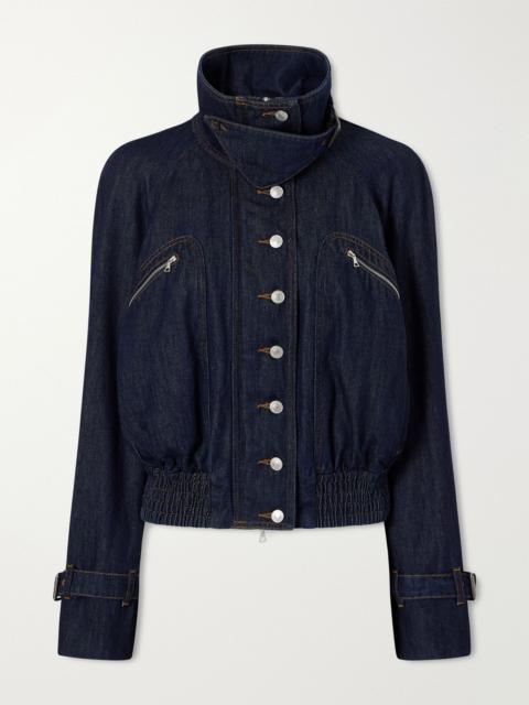 Cropped denim jacket Dark denim