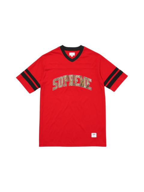 Supreme Glitter Arc Football Top Red