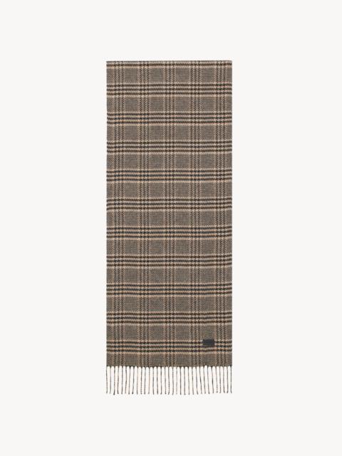 SCARF IN PRINCE OF WALES SILK AND CASHMERE