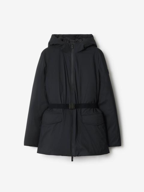 Short Hooded Nylon Coat