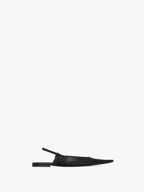 ANNE-MARIE SLINGBACK FLATS IN SMOOTH LEATHER