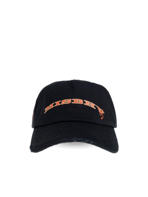 distressed baseball cap