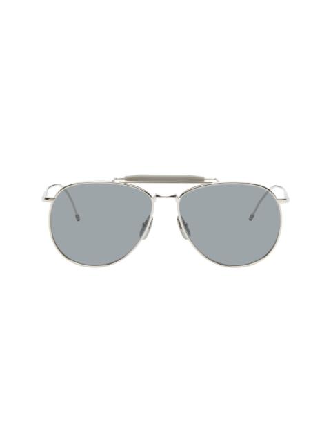 Silver Aviator Sunglasses