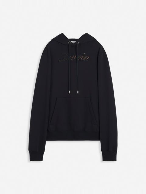 LOGO DENIM HOODIE