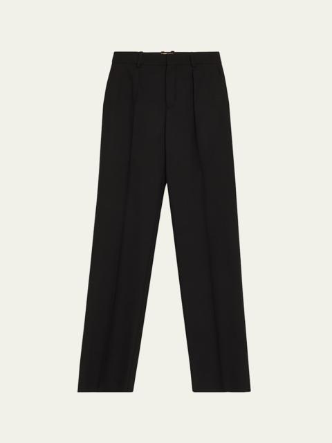 Wool Straight-Leg Suiting Trousers