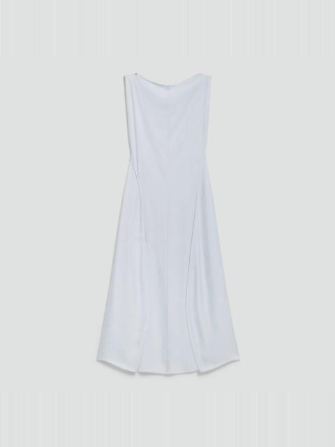 Draped Midi Dress in Washed Twill