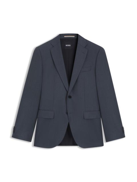 SINGLE-BREASTED JACKET IN VIRGIN-WOOL SERGE