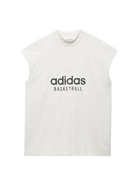 adidas Basketball Sleeveless Tee 'White' IA3443