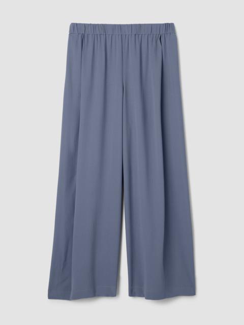 Silk Georgette Crepe Wide-Leg Pant