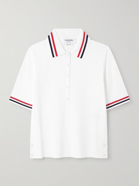 Striped Jersey Polo Shirt