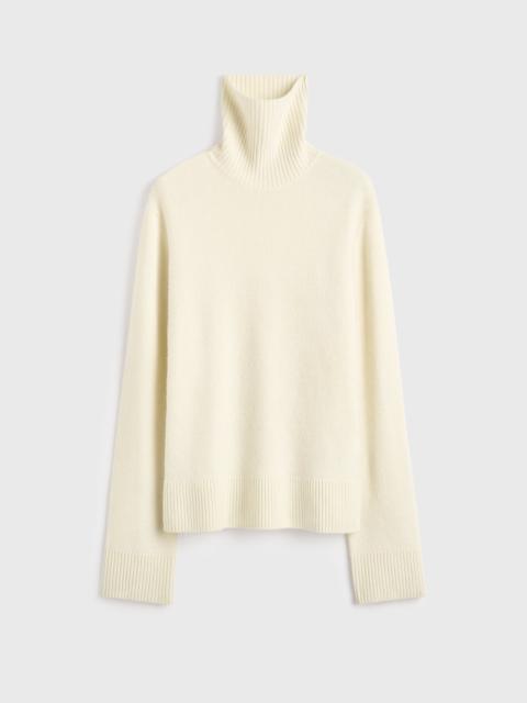 Cashmere turtleneck ecru