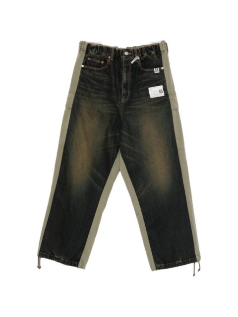 elasticated-waistband trousers