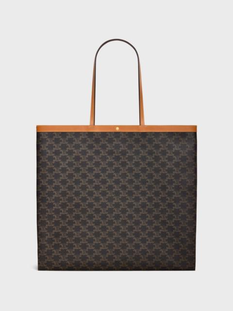 LARGE FLAT SHOPPER IN TRIOMPHE CANVAS