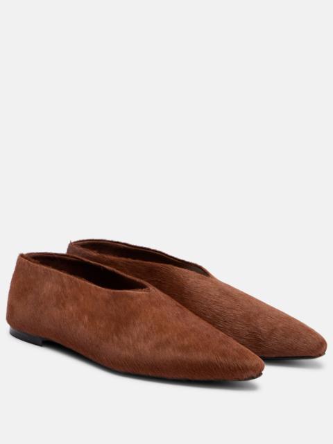 Lima calf hair flats
