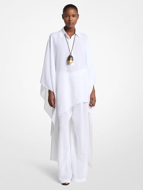 Linen Gauze Asymmetric Caftan