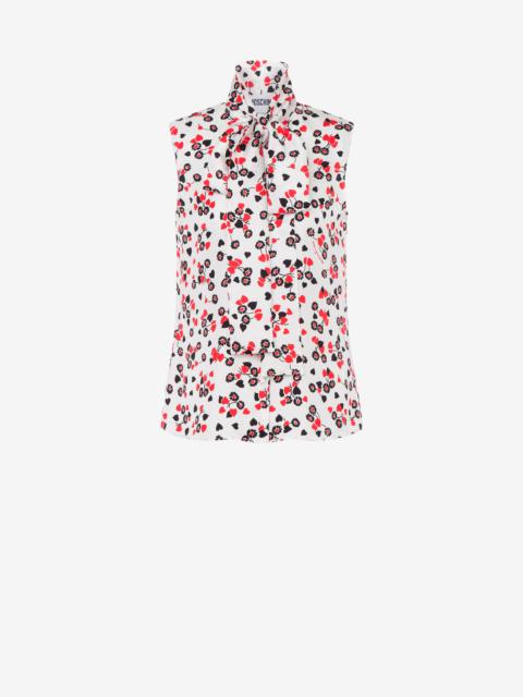 HEARTS & FLOWERS SILK TWILL TOP