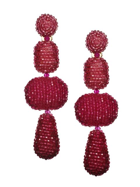 JOSEPHINE EARRINGS - RASPBERRY OMBRE