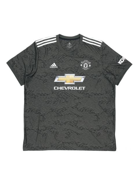 adidas MUFC A JSY 20-21 Season Manchester United Away SW Fan Edition Sports Short Sleeve Jersey Gree