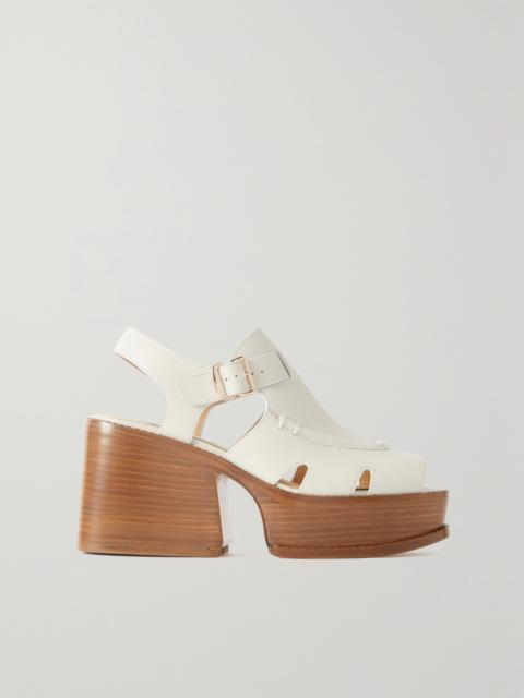 Laric Leather Platform Sandals