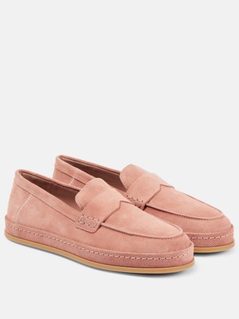 H683 suede loafers