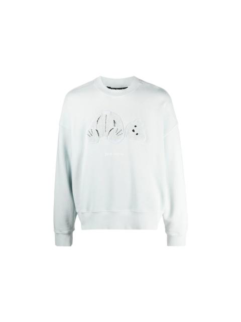 Palm Angels Teddy Bear Patch Sweatshirt White