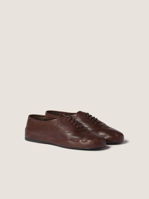 Nappa leather laced shoes