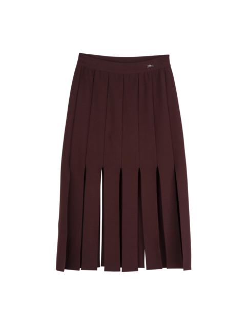 Midi skirt Burgundy - Knit