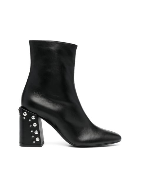 studded-heel 75mm ankle boots