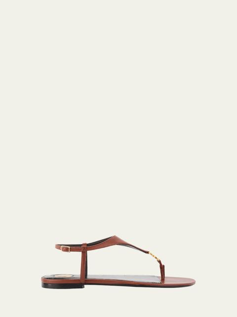 Cassandra YSL Smooth Leather Sandals