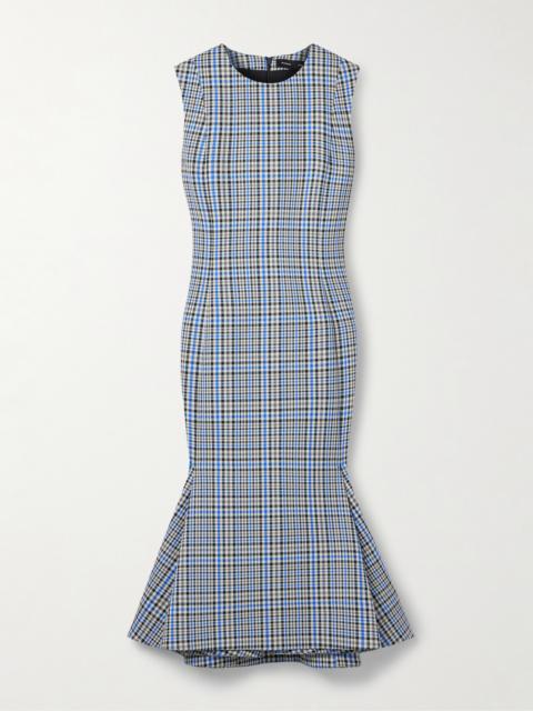 Bruna Checked Twill Dress