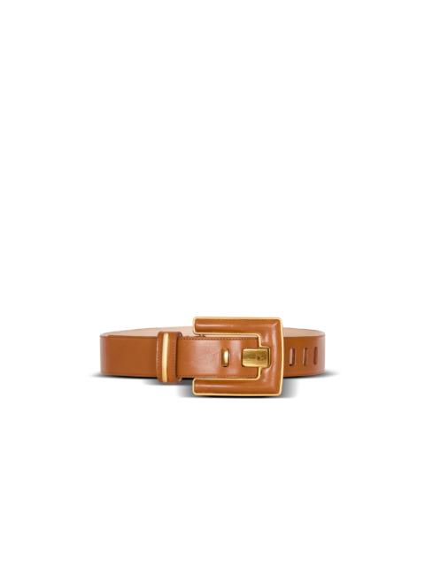 Anthem calfskin leather belt