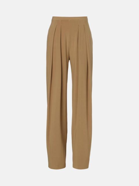 Pleated wide-leg pants