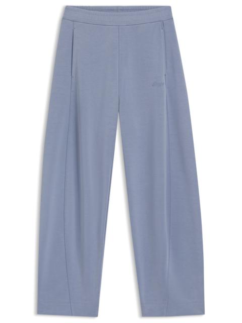 LOGO-EMBROIDERY TRACKSUIT BOTTOMS WITH BALLOON FIT