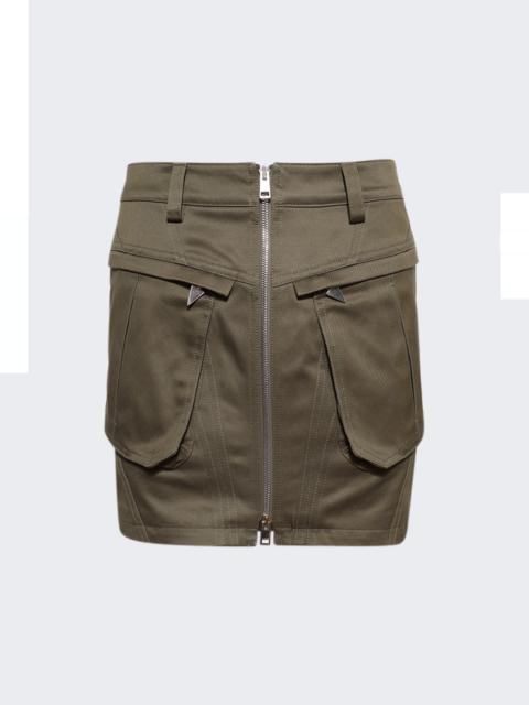 Cargo Mini Skirt Khaki