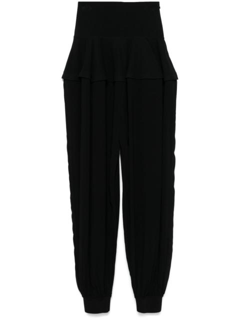 georgette peplum trousers
