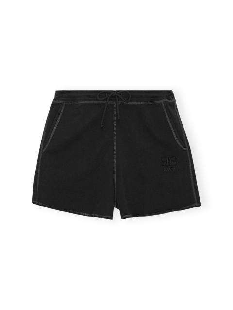 BLACK ISOLI DRAWSTRING SHORTS