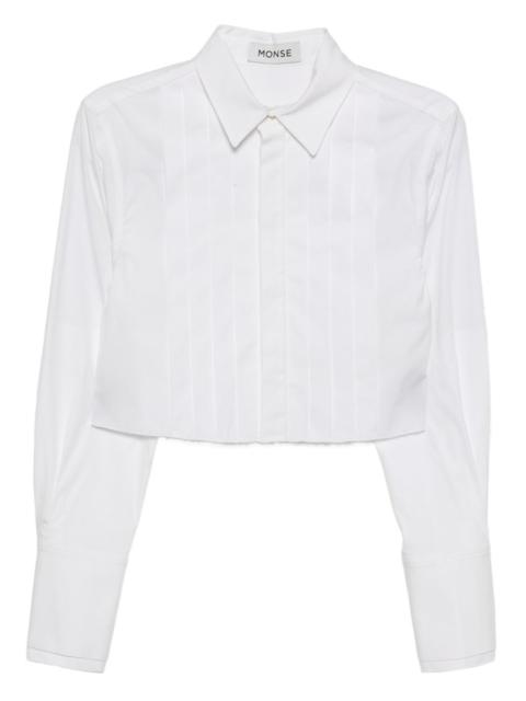 cropped tuxedo shirt
