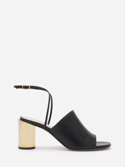 LEATHER SEQUENCE BY LANVIN CHUNKY HEELED SANDALS