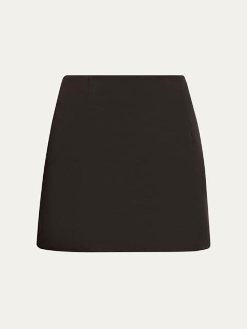 Vera Duchess Satin Mini Skirt