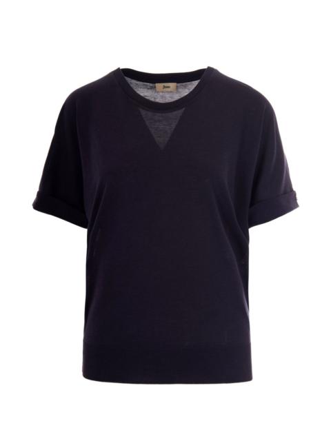 fine-knit T-shirt