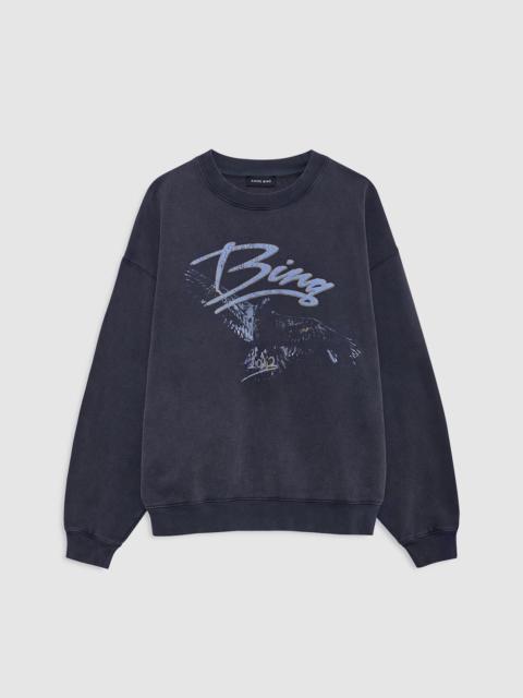 Spencer Sweatshirt Eagle - Washed Black