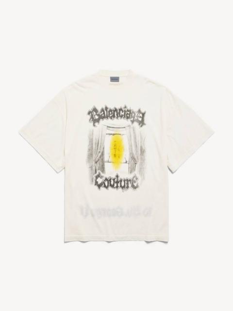 Women's Salon De Couture Shaped T-shirt in Cream