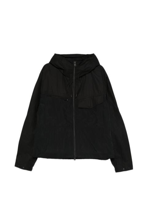 hooded zipped jacket