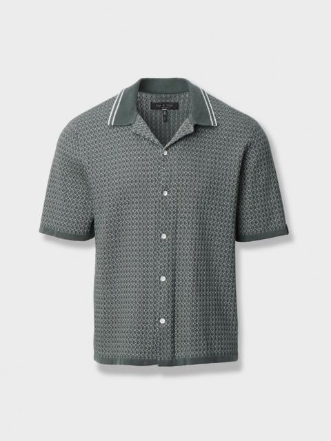 Harvey Cross-Stitch Camp Shirt