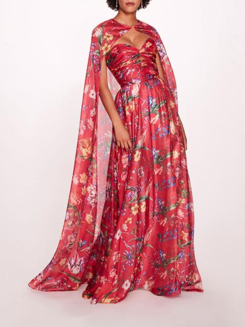 RIBBONS CAPE GOWN