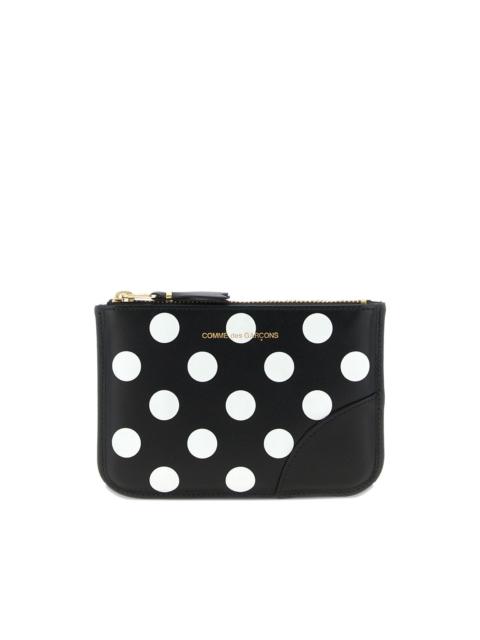 polka dot print wallet